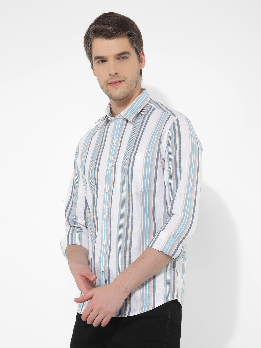 Numero Uno Men Striped Multicolor Shirt